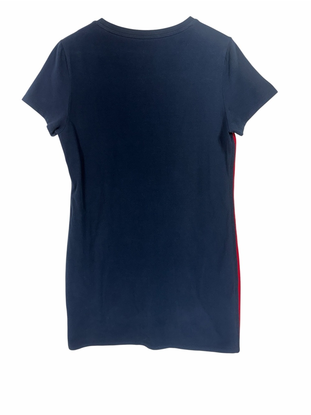 Tommy Hilfiger Navy Dress with Red & White Side Panels knee length size medium - Picture 4 of 10